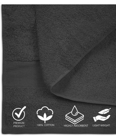Softolle 100% Cotton Luxury Bath Sheets - Set of 2 - 600 GSM - Eco-Friendly & Highly Absorbent - Oeko-Tex Certified - 35 x 70 Inches - Grey - Buy Online on SooperMarket.com
