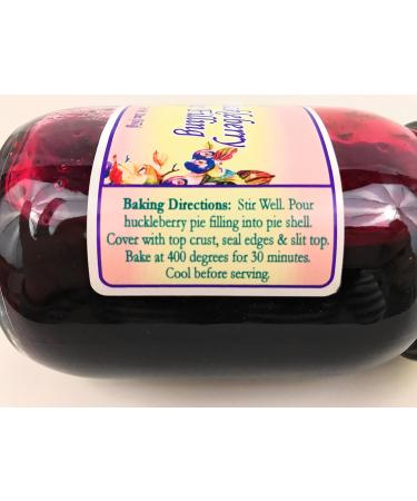 Wild Huckleberry Pie Filling from Huckleberry Haven Mountain cannery of Wild Berry Delicacies 20oz - Buy Online on SooperMarket.com