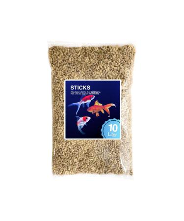 Pond sticks Premium 10l / 800g Fish feed for goldfish koi pond fish pond sticks koifutter gold-fodly food for the garden pond without water tubing 10 l / 800 g