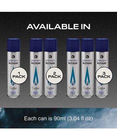 Colibri Premium Butane Fuel Refill - 3 Small Cans Set - Buy Online on SooperMarket.com