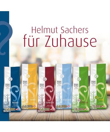Helmut Sachers Viennese Blend Coffee - Premium 500g Arabica Beans Sustainably Roasted in Austria - Whole Bean Melange - Buy Online on SooperMarket.com