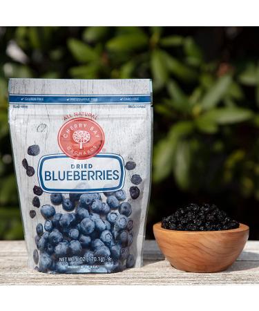 Cherry Bay Orchards Dried Blueberries 12oz - 100% Domestic Natural Kosher Certified - Gluten-Free & GMO Free - Resealable Pouch - 6oz x 2 - Buy Online on SooperMarket.com