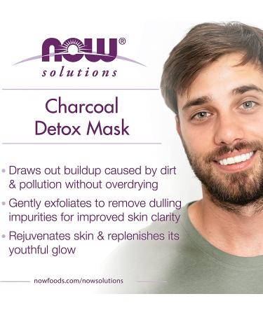Now Foods Charcoal Detox Facial Mask 4 oz | Deep Cleansing Beauty Treatment - Buy Online on SooperMarket.com