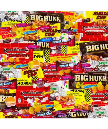 Old-Time Candy - Vintage - Nostalgic Candy Mix - Bulk Candy - Boston Baked Beans  Mallo Cups  Abba Zabba  Big Hunk  and more! - 5 Pounds Nostalgia 5 Pounds - Buy Online on SooperMarket.com