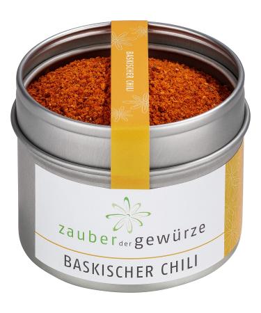 Marriage of the spices of Basque Chili Original from Espelette in the Basque Country (France) Piment d'ESPELETTE chilipulver mild-fruity premium quality in re-lockable aroma can 60 g
