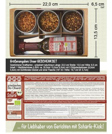 Direct & Friendly Gift Set - Chili Olive Oil & Chili Flakes (4 Pieces) | Extra Sharp Gourmet Flavor for Every Taste - Buy Online on SooperMarket.com