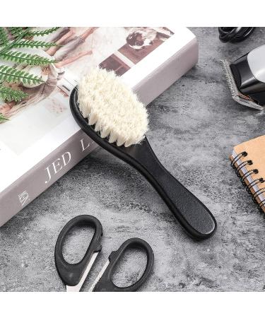 Barber Fade Brush Set - 2 Pieces Soft Beard Brush and Neck Duster with Wooden Handle for Hair Cutting Kits - Buy Online on SooperMarket.com