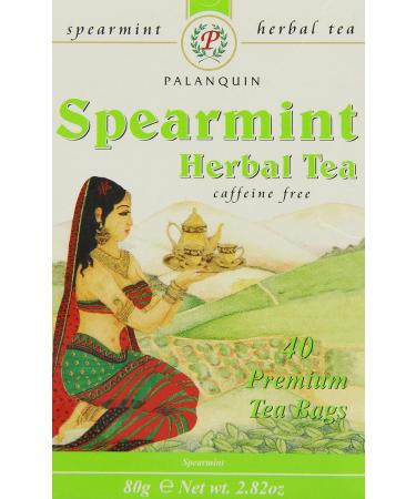 Palanquin Spearmint Herbal Tea - 40 Bags | Refreshing and Aromatic - Buy Online on SooperMarket.com