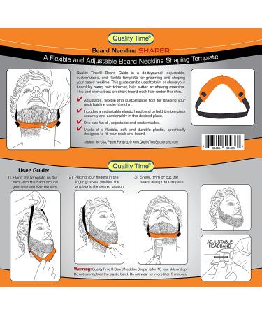 Beard Neckline Shaper Guide - Hands-Free & Adjustable Template for Perfect Beard Lines - Made in USA - Buy Online on SooperMarket.com