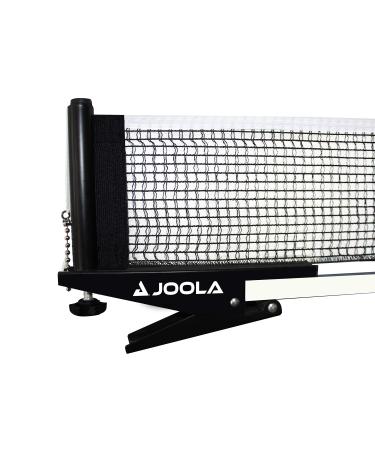 JOOLA Premium Inside Table Tennis Net and Post Set - Portable and Easy Setup 72" Regulation Size Ping Pong Spring Clamp Net, Black