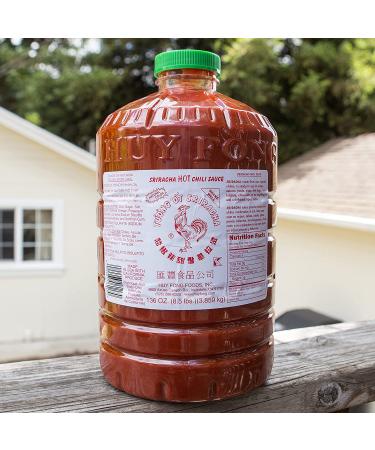 Huy Fong Sriracha Chili Sauce 8.5 lb - Authentic Thai Hot Sauce - Buy Online on SooperMarket.com