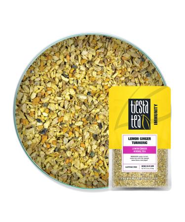 Tiesta Tea Company Premium Loose Leaf Tea Lemon Ginger Turmeric Caffeine Free 2.5 oz  (70.9 g)