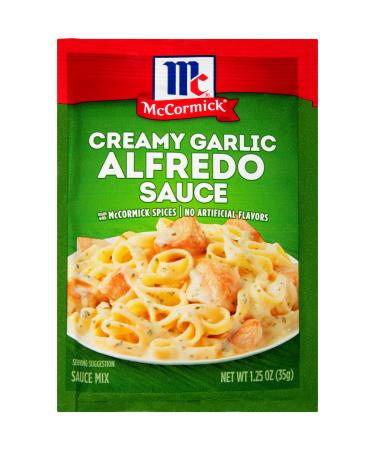 McCormick Creamy Garlic Alfredo Sauce Mix, 1.25 oz (Pack of 12) 1.25 Ounce (Pack of 12)