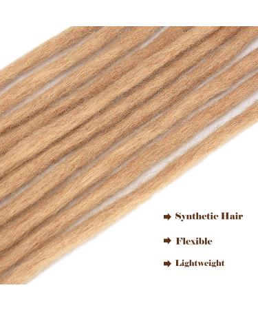 Buy No LIFE 10PCS 50cm Blond Dreadlock Extensions - Synthetic One-Sided Crocheted Dreadlocks for Fashion Men & Women | Jamaica Punk Hip-Hop Reggae Hair Wigs - Buy Online on SooperMarket.com