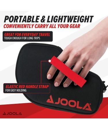 JOOLA Vision Double Padded Ping Pong Paddle Case with Storage Compartment - Table Tennis Racket Cover for 4 Balls, Protects Rubber - Organizer for Table Tennis Gear - Buy Online on SooperMarket.com