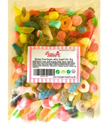 Super Sweets Gluten Free Vegan Jelly Sweet Assortment 1kg