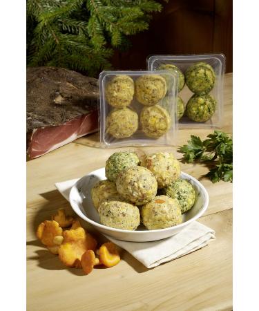 Gustos Dumplings Tasting Set - 4 Packs: Bacon Chanterelle Spinach & Cheese - Authentic South Tyrolean Recipe - International Shipping Available - Buy Online on SooperMarket.com