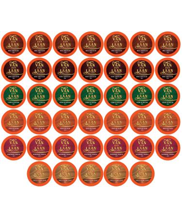 Van Der Laan Chocolate Hot Cocoa Pods, Gourmet Dutch Chocolate Assorted Variety Pack Compatible with K Cup Brewers Including 2.0, 40 Count Assorted Variety Pack 40 Count (Pack of 1)