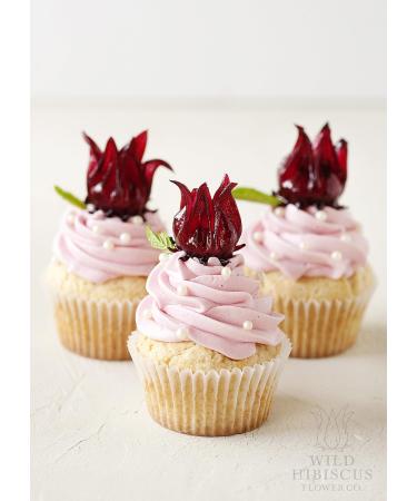 Wild Hibiscus Flowers in Syrup 250g - Exotic Edible Flowers for Cocktails and Desserts - Buy Online on SooperMarket.com