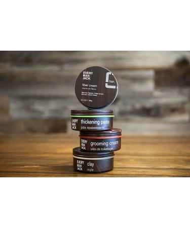 Every Man Jack Fiber Cream for Men - Medium Hold, Matte Finish, Non-Greasy, Fragrance-Free - 3.4 oz - Buy Online on SooperMarket.com
