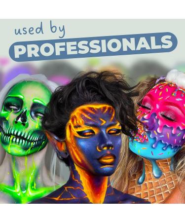Blue Squid PRO Face Paint - Classic Grey 30g - Water Activated Professional Face & Body Paint for Adults & Kids - Halloween SFX Makeup - Buy Online on SooperMarket.com