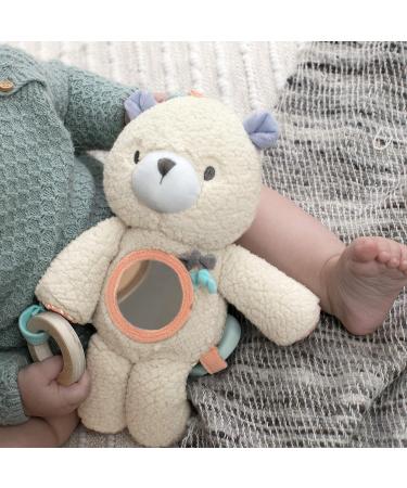 Ingenuity Nate the Teddy Bear Travel Activity Toy - Soft Plush with Wooden Teethers | For Newborns & Up - Buy Online on SooperMarket.com