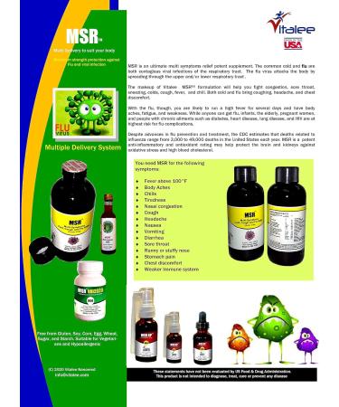 Vitalee Nanomed MSR Rapid Relief Drink for Cough, Running Nose, Sore Throat & Flu - 120ml - Buy Online on SooperMarket.com