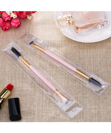 Frienda 3 Pack Eyebrow Brush & Spoolie Set - Double Handle Angled Brush and Comb for Brow Powders, Waxes, Gels - Pink - Buy Online on SooperMarket.com