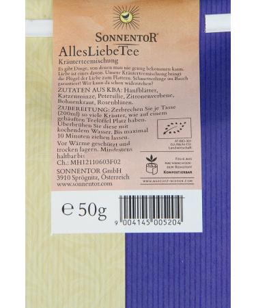Sonnentor Alles Liebe Organic Herbal Tea 50g - Premium Quality International Shipping - Buy Online on SooperMarket.com
