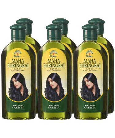 Dabur Maha Bhringraj Hair Oil 6.76 fl oz - Pack of 6 | Ayurvedic Hair Care Solution - Buy Online on SooperMarket.com