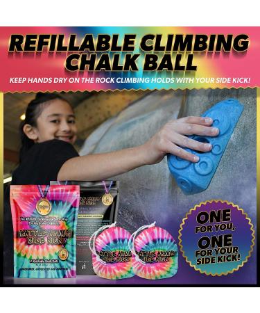 2 Pack Refillable Chalk Balls for Rock Climbing, Gymnastics, Weightlifting - 200g Workout Chalk for Hands - Buy Online on SooperMarket.com