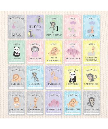 Baby Milestone Cards 57 Keepsake Moments | First Year Memories | Personalise | Unisex | Mum to be Gift | Baby ... - Buy Online on SooperMarket.com