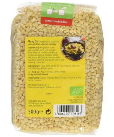 Buy Rapunzel Mung Dal - Halved & Peeled Mung Beans Pack of 3 (3 x 500g) - Premium Quality & International Shipping Available - Buy Online on SooperMarket.com