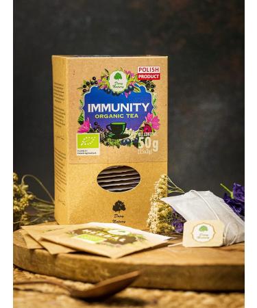 Immunity Organic herbal Tea/Cold and Flu/BIO (25 x 2 g) - DARY NATURY - Buy Online on SooperMarket.com