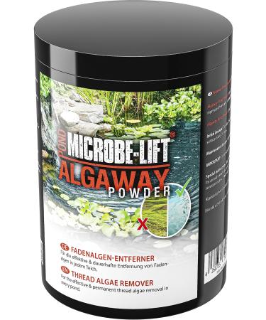 Microbe -Lift Pond Algaway Powder - 1000g - Effective thread algae remover for ponds quickly eliminates algae and prevents new formation.multicolored 1000g