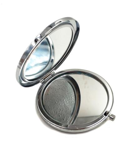 Blue and White Porcelain Compact Mirror | Magnifying Makeup Travel Mirror | Unique Gift for Women - Buy Online on SooperMarket.com