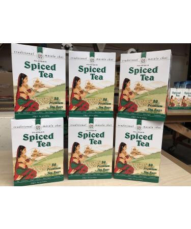 Grehge d Tea -Masala chai- of 80 Tea Bags (6 Boxes)
