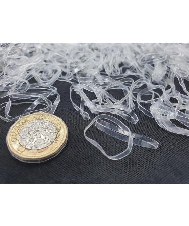 700 Clear Small Elastic Hair Bands - Hair Elastics for Styling - Pack of 700 - Buy Online on SooperMarket.com