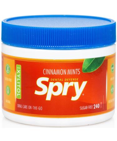Xlear Spry Cinnamon Mints Sugar Free 240 Count (144 g)