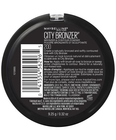 Maybelline City Bronzer Powder Makeup and Contour 200 - 0.32 Oz - Buy Online on SooperMarket.com