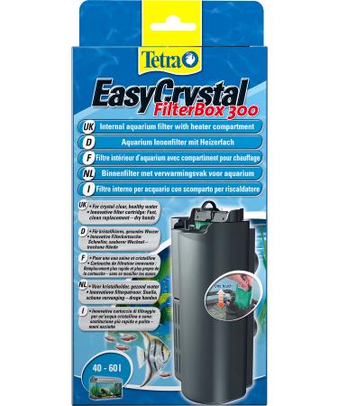 Tetra EasyCrystal Aquarium Filterbox 300 - Filter for 40-60 L aquariums for crystal -clear healthy water simple care intensive mechanical biological and chemical filtering filter box 300 (40 - 60 l)