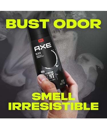 AXE Black Men's Body Spray - 48HR Odor Protection - Frozen Pear & Cedarwood - Aluminum Free - 4 oz (4 Count) - Buy Online on SooperMarket.com
