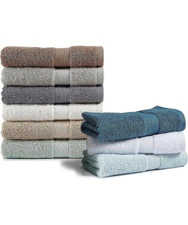 Platinum 18-Piece Bath Towel Set | 600 GSM Absorbent Hotel Towels for Bathroom Daily Use - Buy Online on SooperMarket.com