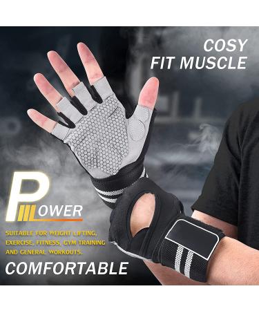 Astaresk 'Rock-Climber' Workout Gloves with Wrist Wrap Support - Full Palm Protection for Men and Women - Ideal for Weightlifting, Training, Fitness, Exercise, Hanging, Pull-ups - Large Size - Buy Online on SooperMarket.com