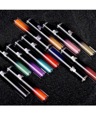 4Pcs Matte Liquid Lipstick Set - Dark Red Purple Blue Black | Long Lasting Waterproof Lip Stain Gift Set for Women - Buy Online on SooperMarket.com