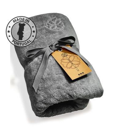 Liebenstein Premium Sauna Hand towel - in anthracite - 70x200 cm - made of the finest cotton with 625 g/m - exceptionally soft and absorbent