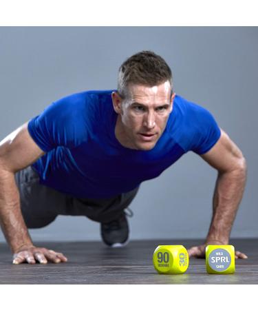 SPRI Exercise Dice for Group Fitness & Classes - Includes Push Ups, Squats, Lunges, Jumping Jacks, Crunches & Wildcard - with Carrying Bag - Buy Online on SooperMarket.com