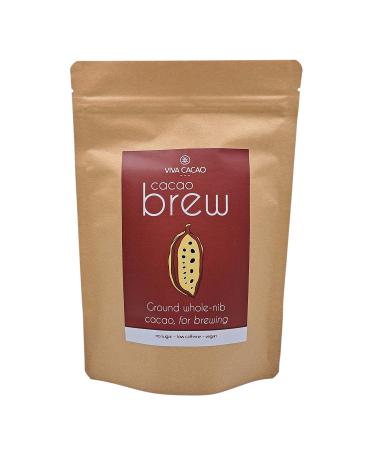 Cacao Brew - 500g | For brewing in cafetiere | Tea alternative | Gentle Energy | Low Calorie | Low Caffeine | No Sugar| Antioxidants | Allergen FREE | Compostable Packaging| Ethically Sourced