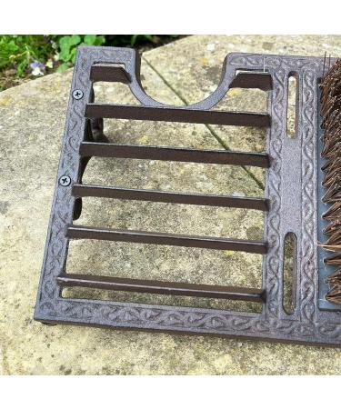 Cast Iron Boot Jack Scraper Door Heavy Welly Shoe Brush Cleaner Pull Grate Decor 34cm - Buy Online on SooperMarket.com
