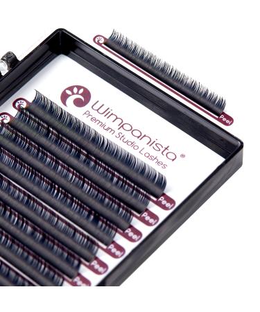 Silk eyelashes - individual eyelashes - D Curl - Silk Lashes - thickness 0.20mm - eyelash extension - 16 strips - Wimpanista length (10mm)